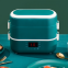 Heated lunch box, self heating plug in, electric steaming hot rice utensil
