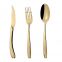 Bulk Gold Plated Fork Spoon Knife Silverware Stainless Steel Flatware Cutlery Set For Home Kitchen Restaurant Hotel