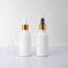 Porcelain white dropper bottle volume 5-100mm essential oil skin care serum empty glass bottles