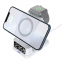15W multifunktionsf?hige kabellose Ladestation, magnetischer Smartphone-Ladehalter mit LED-Ziffernanzeige und Wecker