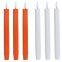 3D Wick 6pcs Set Realistic Led Taper Candle Long Pole Candle Sticks Thin Taper Led Candles with Moving Flame