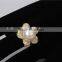 2015 Promotion latest fashion flower pearl ring designs for women