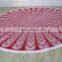 Turkish round towel mandala beach throw