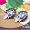 Newest Arrival Fashion Bulk Wholesale Pretty Cheap Earrings With Colored Rhinestone Opal Stone