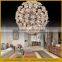 Lucky ball &spherical shade crystal pendant lighting lamp&ball pendant chandelier light for hotel and villa