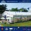 Hot popular 850g/sqm PVC coated fabric roof cover 10x50 event tents outdoor wedding tent marquee with air conditioners