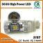 2016 new product white amber 3030 14led 3157 3156 3056 3057 4156 4157 LED bulb
