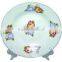 9.25"OMEGA soup plate with golden cut decal