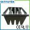 air handler V bank filter plastic frame for free-standings units