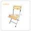 wholesale metal and wood folding living room chair for home deco