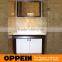 Floor Mounted Small Size Lacquer Design White Bathroom Cabinet