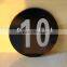 Acrylic Plastic plates with numbers and stickers for restaurant and stores