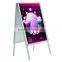 Lightweight portable double side poster display