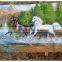 Chinese gobelin tapestry fabric, frame up for wall hanging