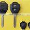 Toyota 2 buttons auto car key blank with TOY47 blade