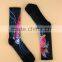 Athlete choice certificated Daily use 3D print 100% cotton Jacquard Men Sport Socks with excellent Snagging Resistance