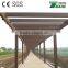 Durable WPC pergola, beams, posts, steel insert, CE , SGS certified