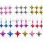 middle size 26''(60x60cm ) multicolor Four-Pointed corners Star shape foil helium balloon for party decorations