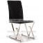 Z613 hot sale black soft pu dining chair