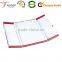 Button closure cardboard with red art paper necklace box