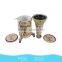 Beer bottle style used baked graphic easy-to-carry beverage cooler with wheel