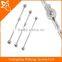 Fake industrial barbell piercing jewelry