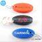 Marketing gifts custom printed oval shape PU foam key rings low price soft PU keychains
