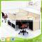 HT-PW04 Modular Office Furniture Staff Use Aluminium Partition Glass Cubicle Workstation