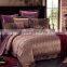 Guangzhou manufacturer king/queen/full/twin size Home Fabric textiles special bright Color Jacquard bedding set