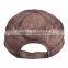 Heavy washed new herringbone black and brown army cap