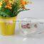 China supplier 170ml personalized tea coffee wine glass drinking cup double wall glass cup