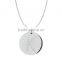 Silver/Brass in 14k White Gold or Rose Gold Collection in Italics Alphabet 'K' Customize Design Pendants