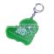 custom design silicone rubber purse hanging key chain