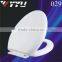 029 Toilet Seats; Elongated PP Plastic White Toilet Seat Cover Soft Slow Hot Sale to South America Markets