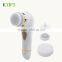 Facial cleaner with facial cleansing brush and body cleansing brush