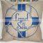 Latest design custom printing cushion cover with hidden zipper