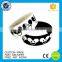 Personalized bulk cheap silicone custom skull wristband