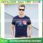 Wholesale high quality mens 100% cotton short sleeve prined t-shirt