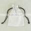 Custom printed organic cotton muslin gift drawstring bags