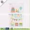 high quality colorful decorate playing 3d wall sticker card