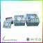 OEM recycled blue jewelry packing box with gold foil wholesale made in China