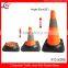 height500mm nylon body rubber base collapsible cap cone