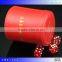 red high quality leather dice cup with dices