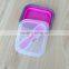 Collapsible Silicone Lunch Container with built-in 3-in-1 utensil in lid