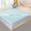 TPU Laminated New Design Light Blue Terry Age Group Bed Sheet Cotton