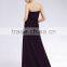 Off shoulder ruffle simple purple latest dress designs formal evening dress 1313