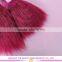 2016 New Arrived Golden Supplier Burgundy Color Brazilian Perm Human Hair Yaki Hair