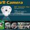 360 Degree VR Panoramic Camera with Fish-eye lens 3mp wifi ip camera