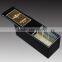 2016 high polished clear custom black acrylic cosmetic small box/ case