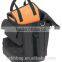 Orange and black tool tote bag small